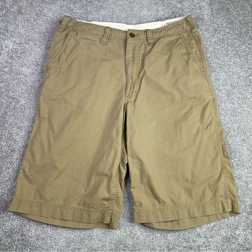 Polo Ralph Lauren Chino Shorts Men’s 33 Khaki Polo Jeans Co Military Style